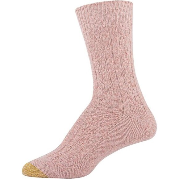 Gold Toe Womens Shoe Size 6-9 2-Pk. Ultra Soft Recycled Cable Boot Socks 1772 - Picture 1 of 8